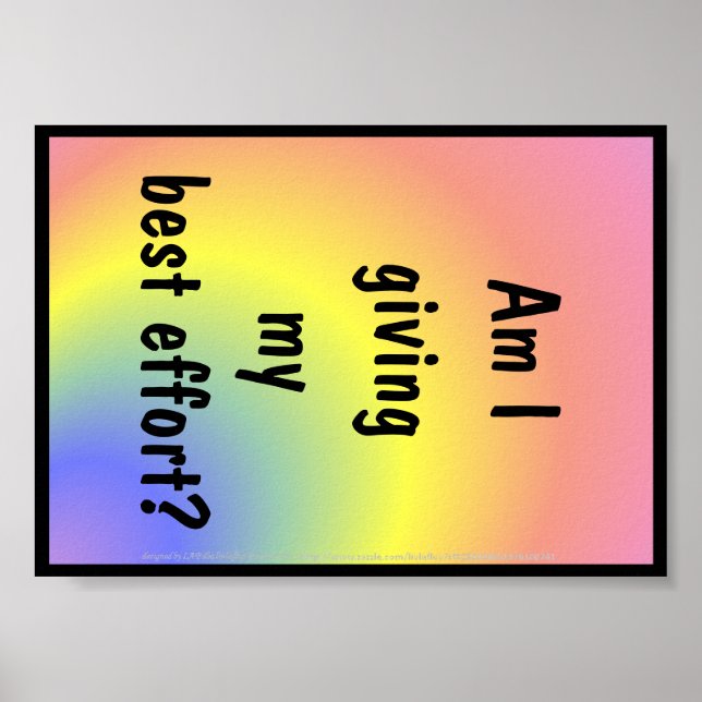 Poster pour le développement de personnages (Devant)