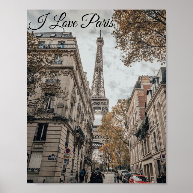 Poster pour les amoureux de Paris (Devant)