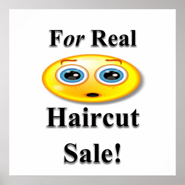 Poster Pour Vendre Vente De Cheveux Réel Matte (Devant)