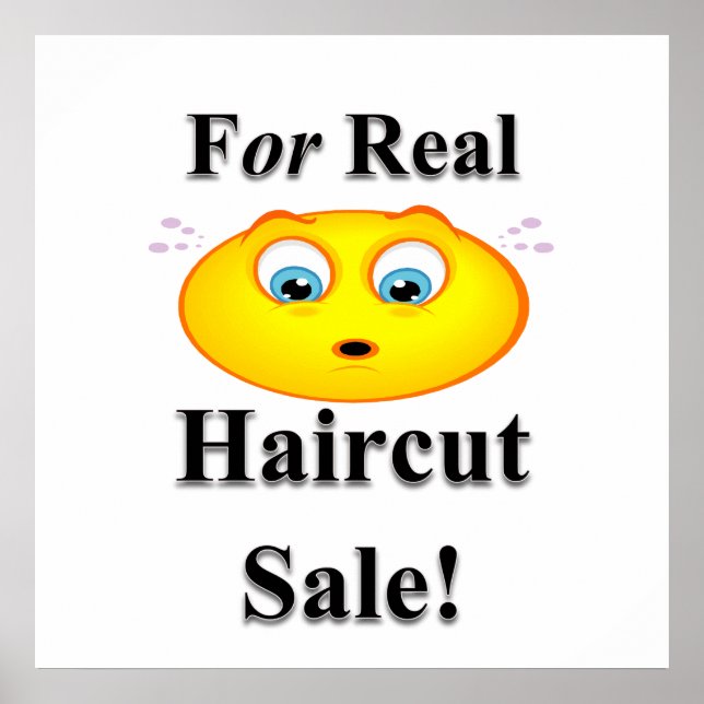 Poster Pour Vendre Vente De Cheveux Réel Matte (Devant)