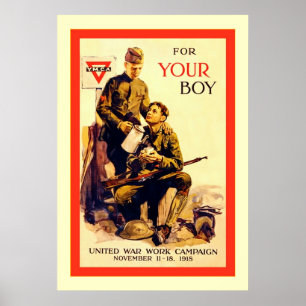 Poster Pour votre garçon ~ Vintage World War 1