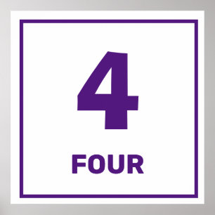 Poster pourpre numéro quatre