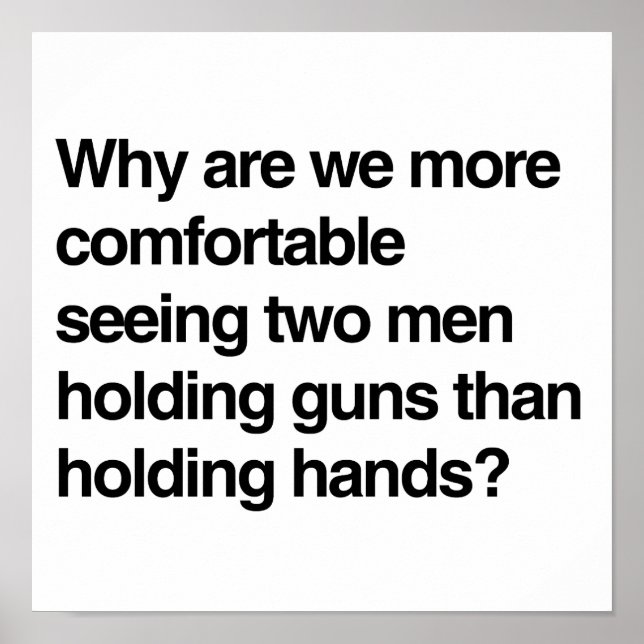 Poster Pourquoi sommes-nous plus à l'aise de voir deux ho (Devant)