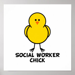 Poster Poussin d'assistant social