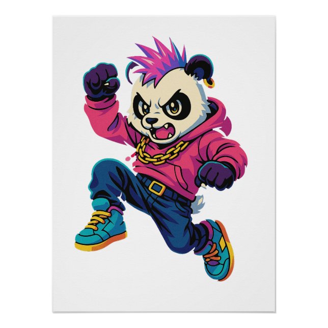 Poster Pouvoir de Panda Punk (Devant)