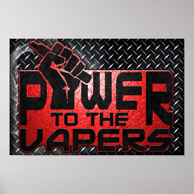 Poster Power To The Vapers (Devant)