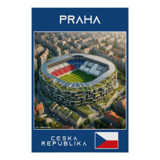Poster Prague Stadium - Czech - Ecological Design