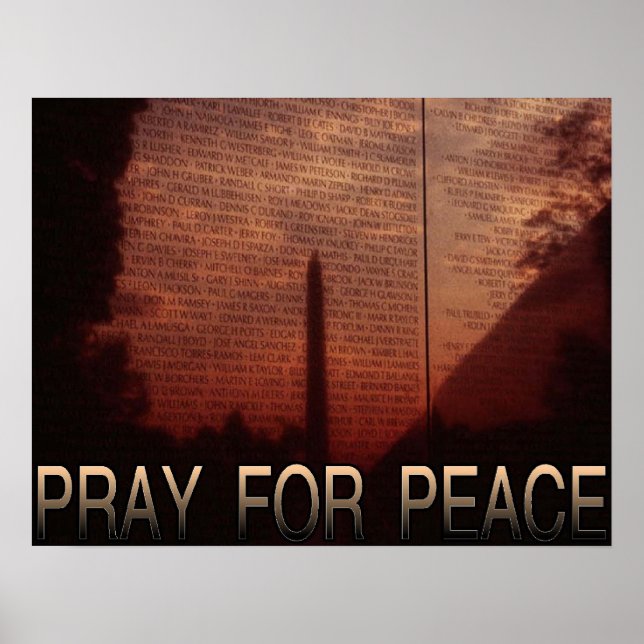 Poster Pray For Peace (Devant)
