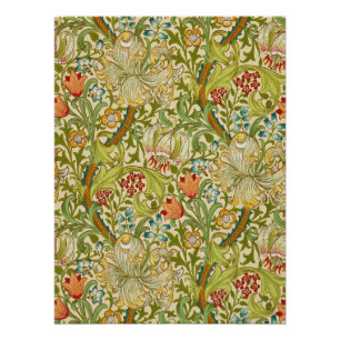 Poster Pré-raphate de William Morris Golden Lily Vintage