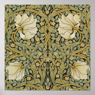 Poster Pré-raphate de William Morris Pimpernel Vintage