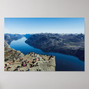 Poster Preikestolen (roche de pupitre) Norvège