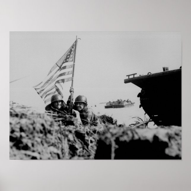 Poster Premier drapeau de Guam (Devant)