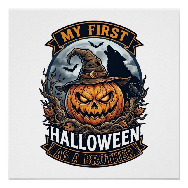 Poster Premier Halloween en tant que frère Pumpkin Wolf M (Devant)