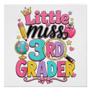 Poster Premier jour de la troisième petite Miss 3e année