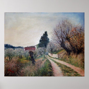 Poster PREMIER PRINTEMPS EN GOUVERNALAIS / Paysage Toscan