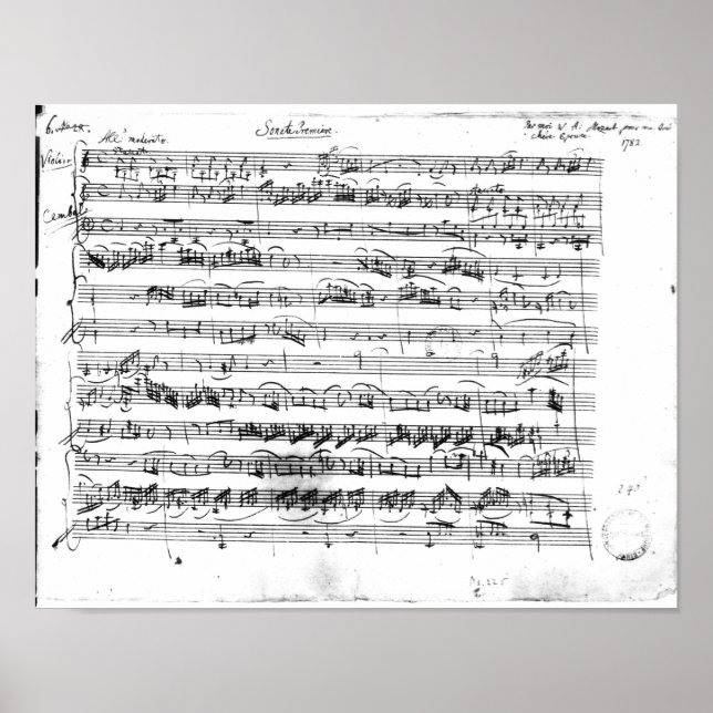 Poster Premiere Sonate pour violon et clavecin (Devant)