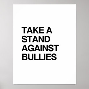 POSTER PRENEZ POSITION CONTRE LES BULLES