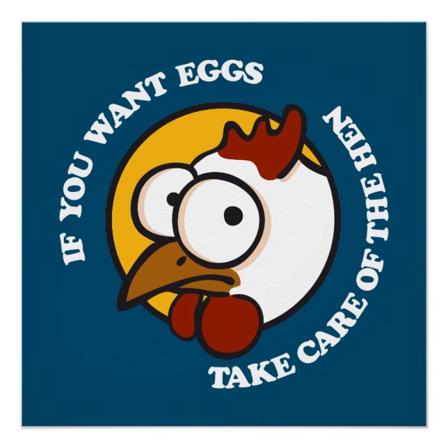 Poster Prenez soin de la poule 1 (Devant)