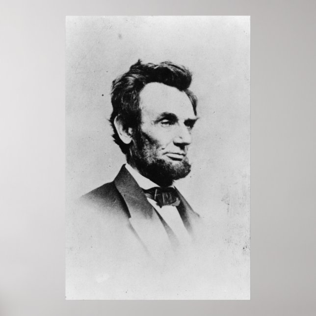 Poster Président Abraham Lincoln par Mathew B. Brady (Devant)