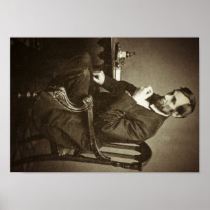 Poster Président Abraham Lincoln STEREOVIEW RARE VINTAGE