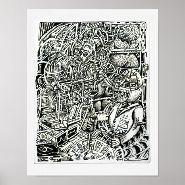 Poster Président électrique, par Brian Benson (Devant)