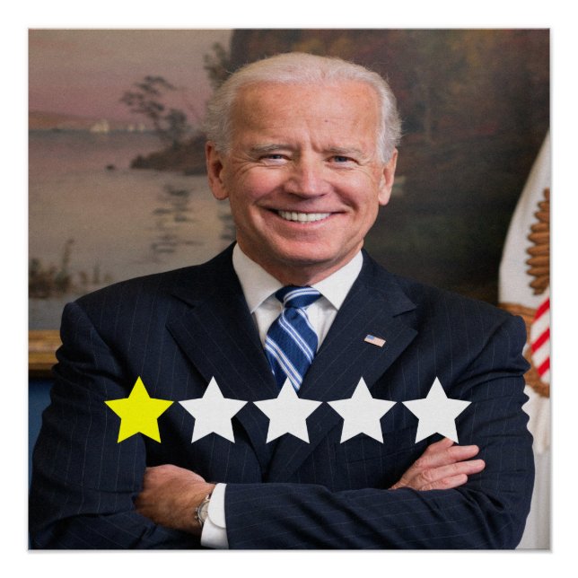 Poster Président Joe Biden Approbation (Devant)