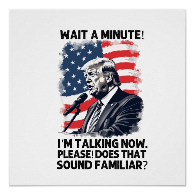 Poster Président Trump 2024 (Devant)