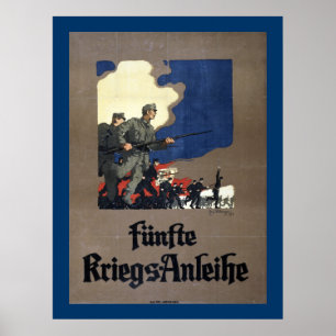 Poster Prêt autrichien de la cinquième guerre (toile)