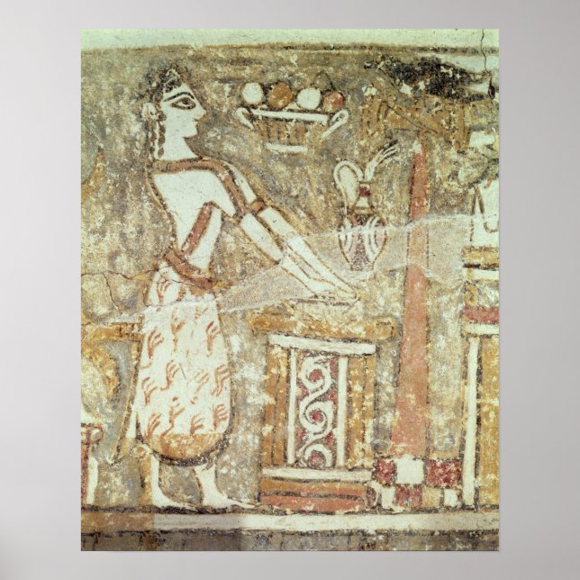 Poster Prêtesse à un autel, détail de (Devant)