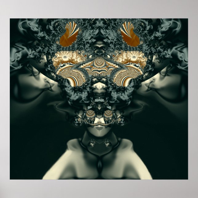 Poster Prêtesse vaudou Steampunk (Devant)