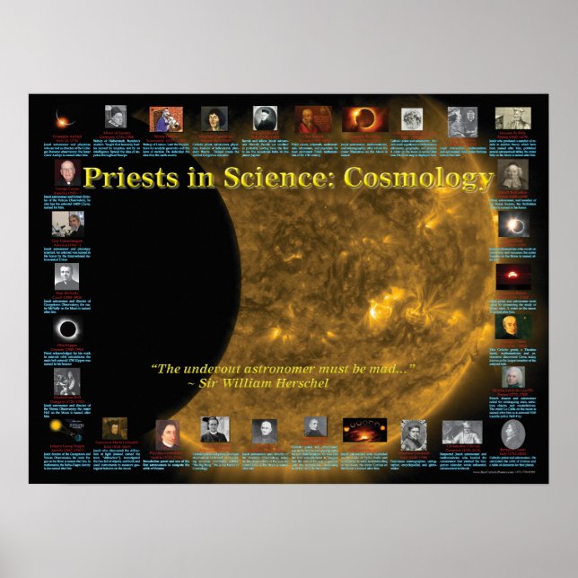 Poster Prêtres en science : Cosmologie (Devant)