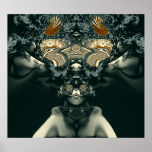 Poster Prêtresse de vaudou de Steampunk