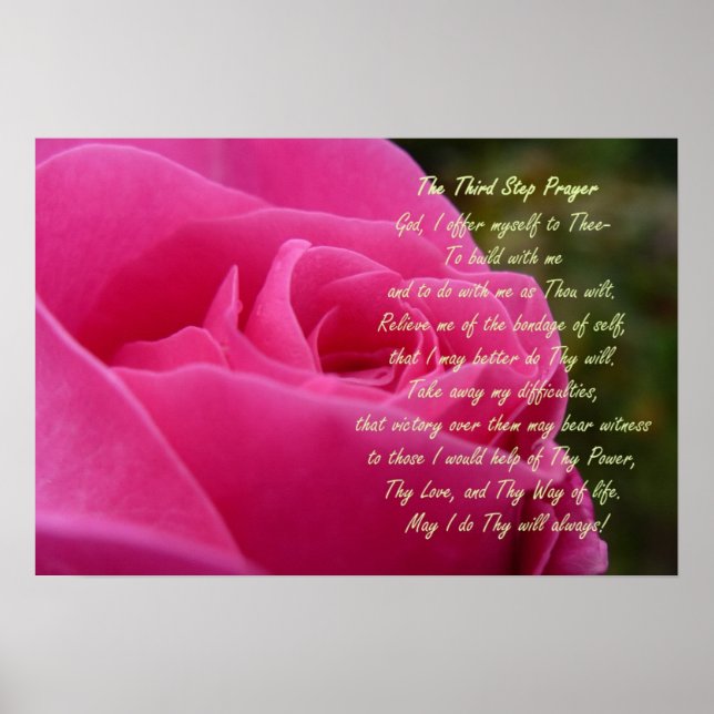 Poster Prière de la troisième étape (Devant)