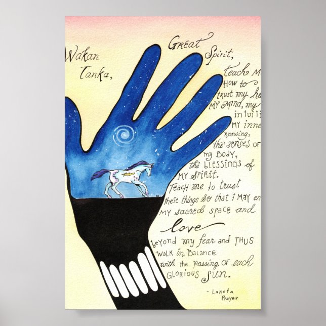 Poster Prière Lakota (Devant)