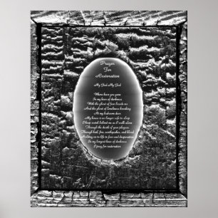 Poster Prière pour la restauration