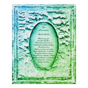 Poster Prière Pour La Restauration