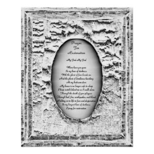 Poster Prière Pour La Restauration