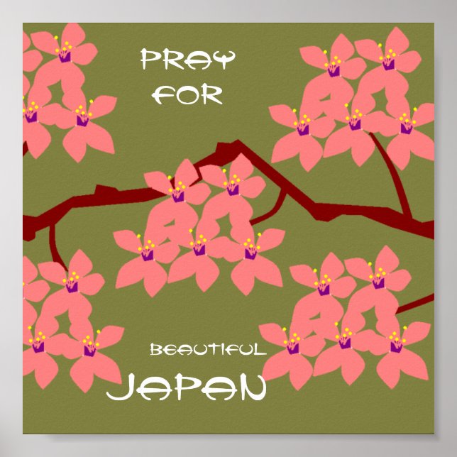 POSTER PRIEZ POUR UN BEAU JAPON (Devant)