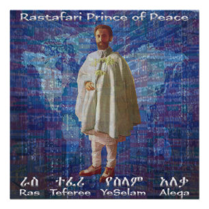Poster Prince de RasTafari de paix