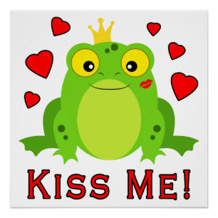 Poster Prince Kiss Me de grenouille