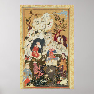 Poster Prince rendant visite à un ascétique