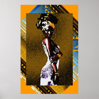 Poster princesse créole haïtienne