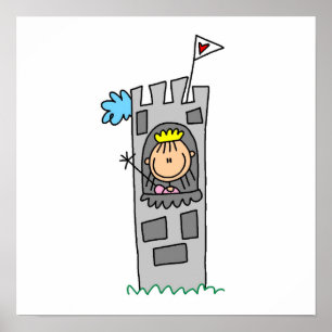 Poster Princesse dans la tour du Château