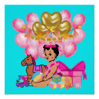 Poster Princesse en rose