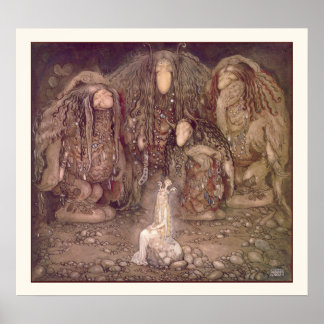 Poster Princesse et Trolls par John Bauer
