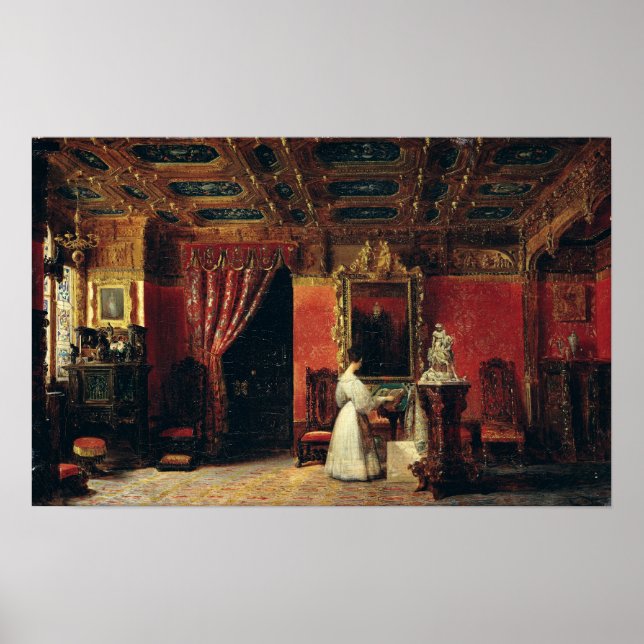 Poster Princesse Marie d'Orléans dans son Studio gothique (Devant)