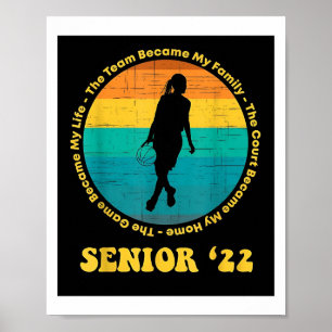 Poster principal de basketball de nuit