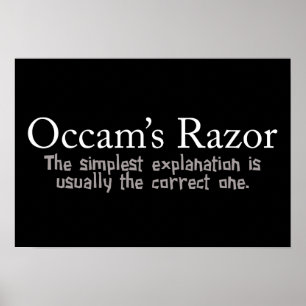 Poster Principe de Razor d'Occam