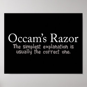 Poster Principe du rasoir d'Occam