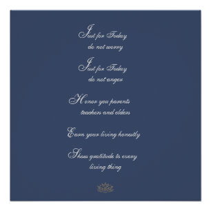 Poster Principes traditionnels du Reiki